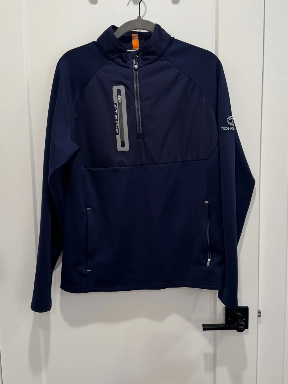 Peter Millar - Navy Quarter-Zip Performance Jacket - medium